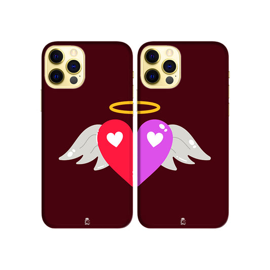 Blessed Hearts Slim Hard Couple Phone Case