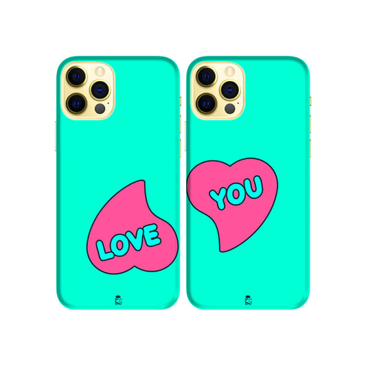 Love You Slim Hard Couple Phone Case