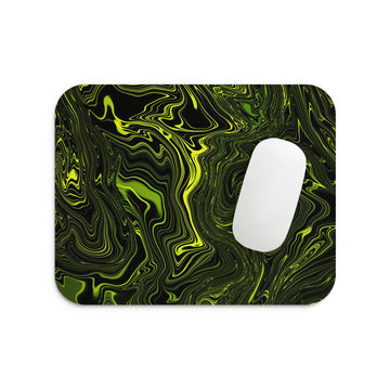 Green Fluid Mouse Pad