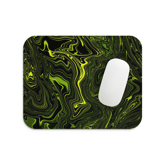 Green Fluid Mouse Pad