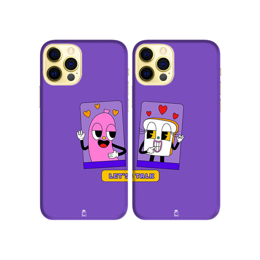 Let's Talk Slim Hard Couple Phone Case