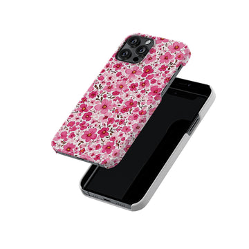 Cute Pale Pink Floral Collage Slim Hard Case