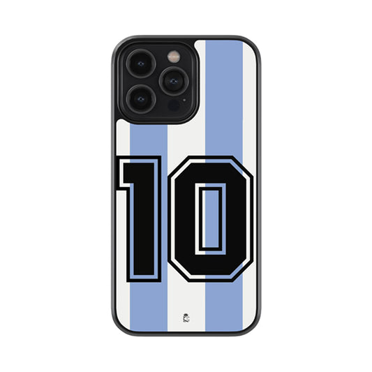 Jersey Number 10 Glossy Metal Case