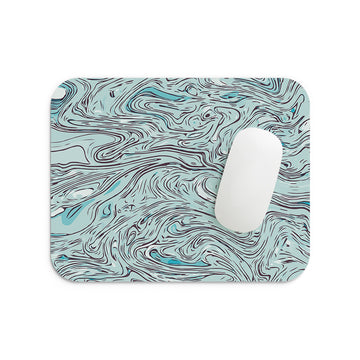 Blue Wave Mouse Pad