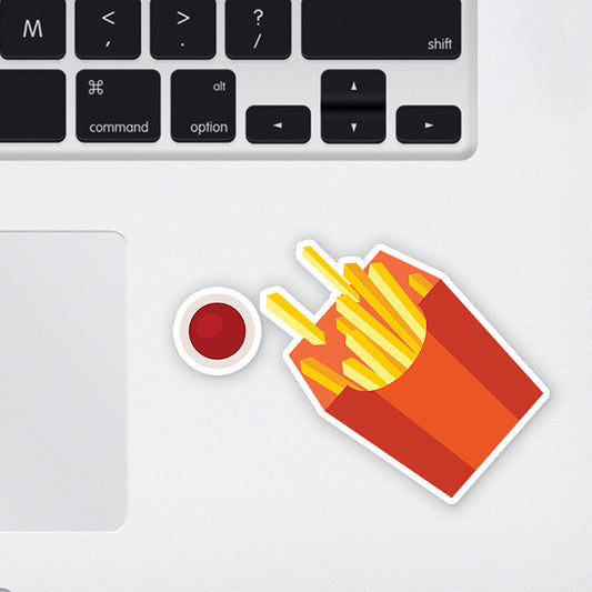 French Fries Lover Laptop Sticker