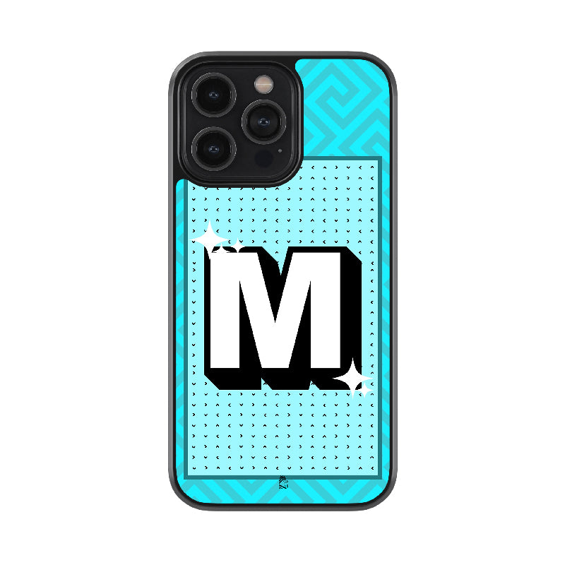 Alphabet - M Glossy Metal Case