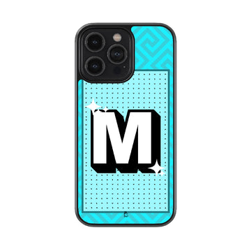 Alphabet - M Glossy Metal Case