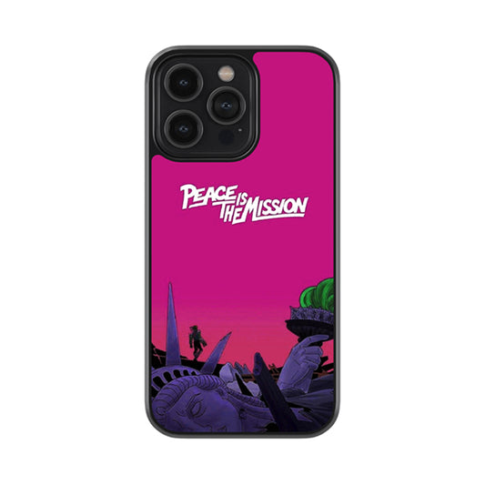 Peace Is The Mission Glossy Metal Case