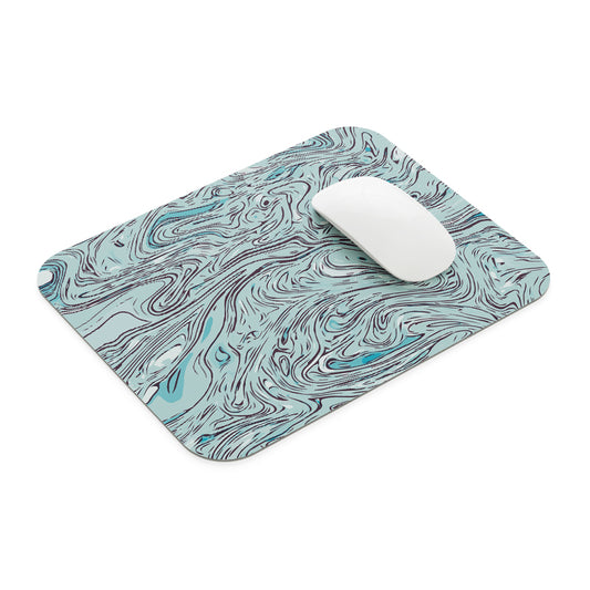 Blue Wave Mouse Pad