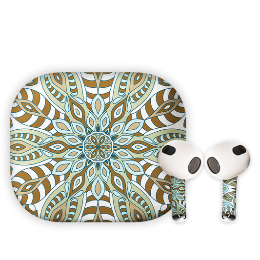 Brown Mandala Earbuds Skin