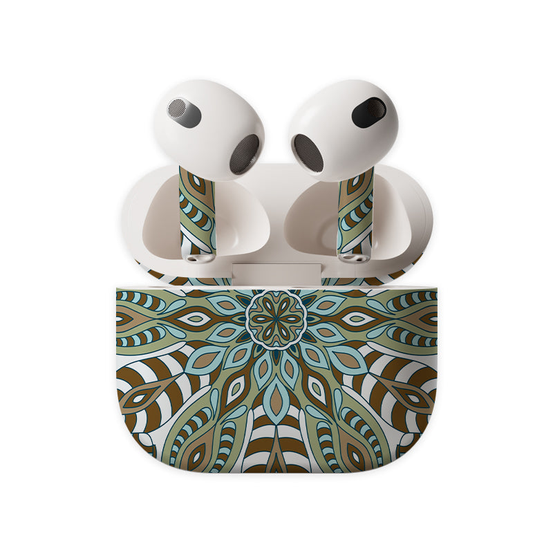 Brown Mandala Earbuds Skin