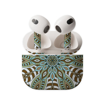 Brown Mandala Earbuds Skin