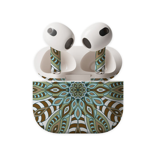 Brown Mandala Earbuds Skin