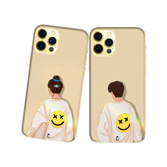 Smilies Slim Hard Couple Phone Case