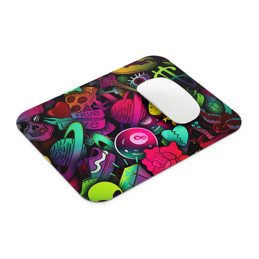Trippy Neon Nation Mouse Pad