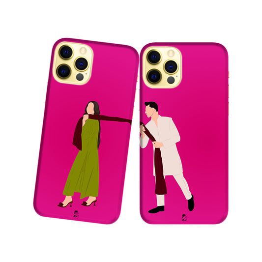 Desi Indian lovers Slim Hard Couple Phone Case