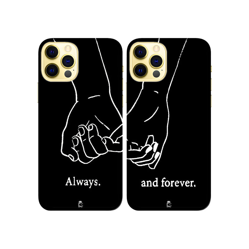 Always and Forever Slim Hard Couple Phone Case