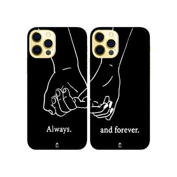 Always and Forever Slim Hard Couple Phone Case