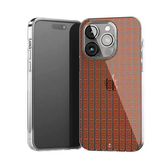 Swirl Cubes Clear Silicone Case