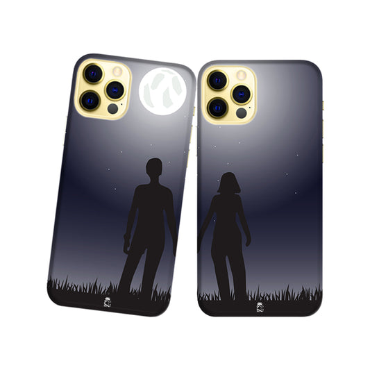 Night Lovers Slim Hard Couple Phone Case