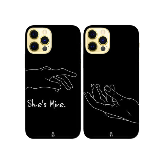 She is Mine Slim Hard Couple Phone Case