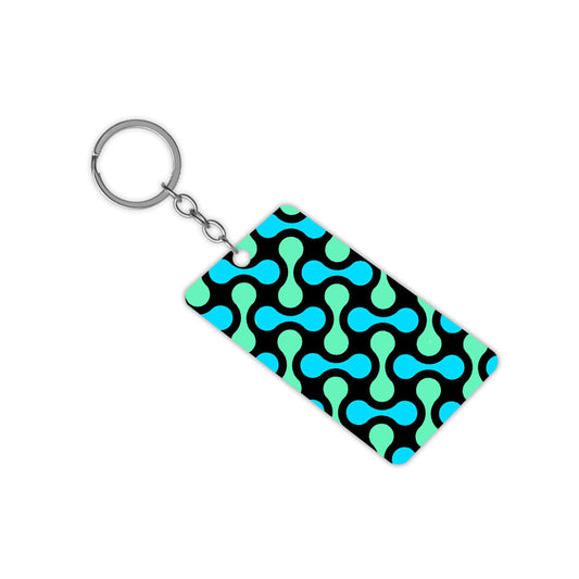 Molecule Pattern Keychain