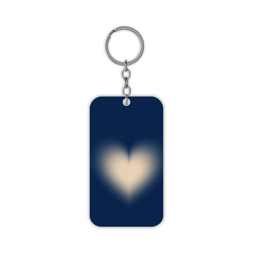 Blue Aura Hearts Keychain