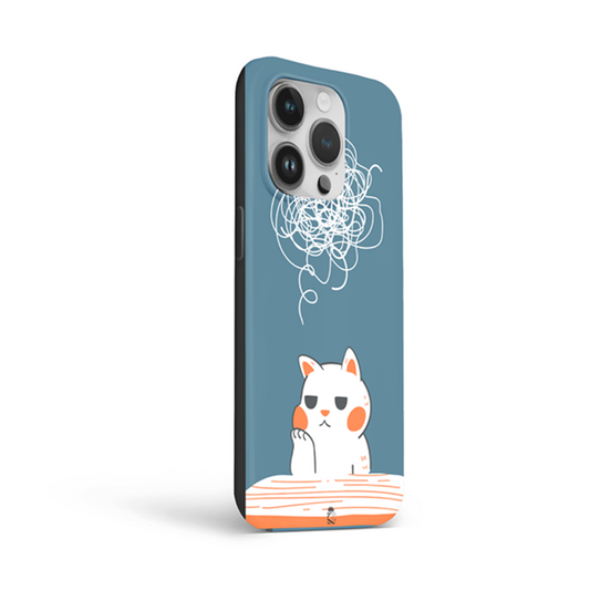 Overthinking Cat Flexible Soft Silicone Case