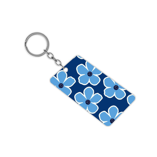 Blue Flower Keychain