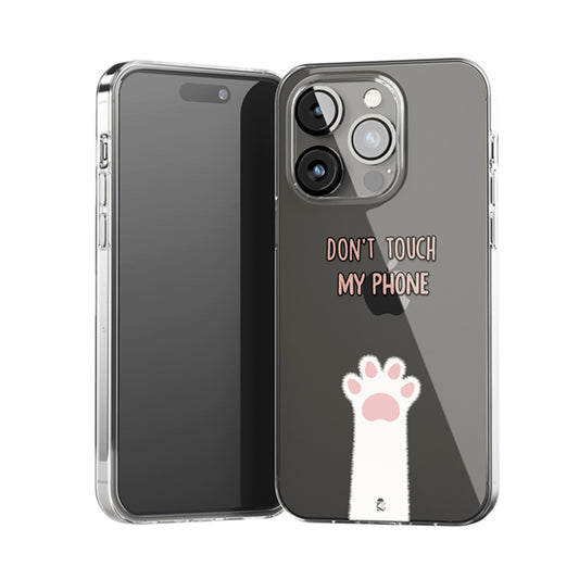 Don't Touch My Phone Clear Silicone Case