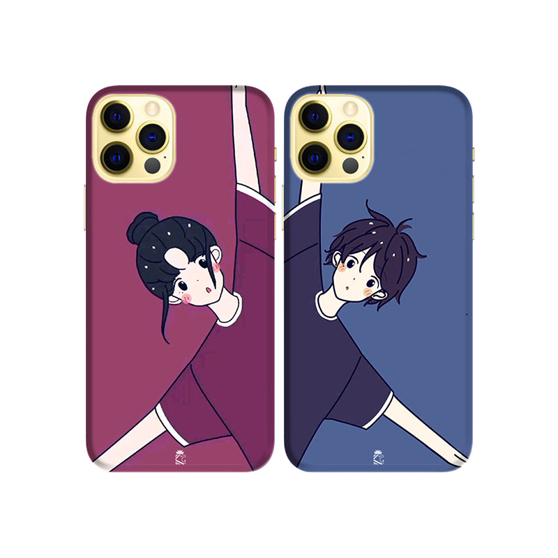 Crazy Things in Love Slim Hard Couple Phone Case
