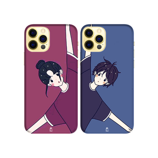 Crazy Things in Love Slim Hard Couple Phone Case