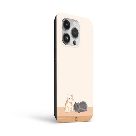 Cat Couple Flexible Soft Silicone Case