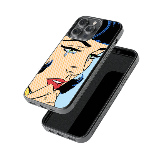 Sad Life Women Glossy Metal Case