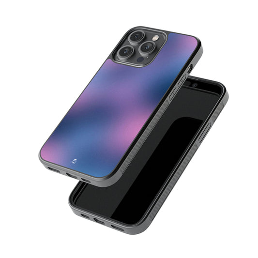 Blue Aura Gradient Glossy Metal Case