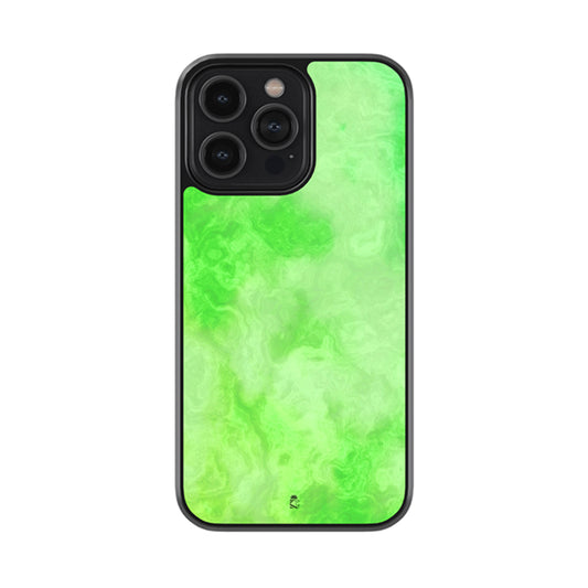 Light Green Marble Glossy Metal Case