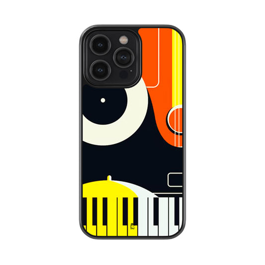 Aesthetic Music Art  Glossy Metal Case