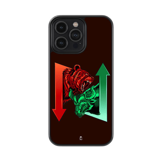 Bull vs Bear Glossy Metal Case