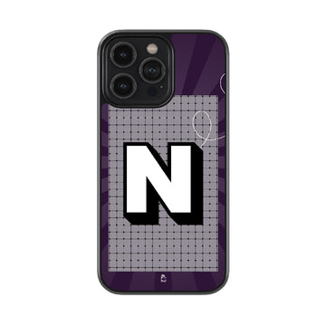 Alphabet - N Glossy Metal Case