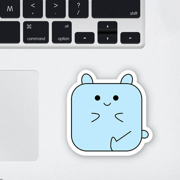 Ice cube Teddy  Laptop Sticker