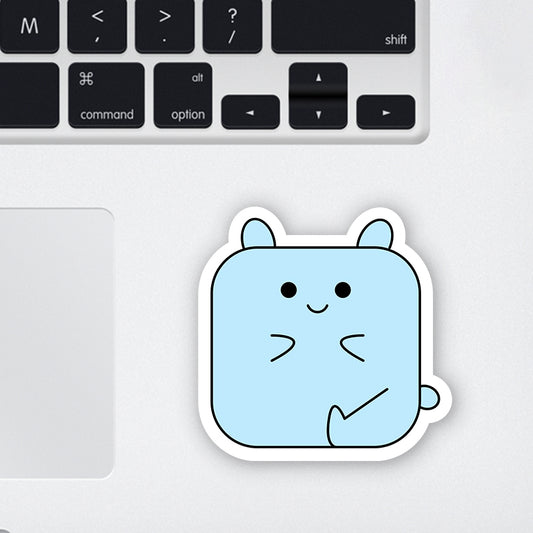 Ice cube Teddy  Laptop Sticker