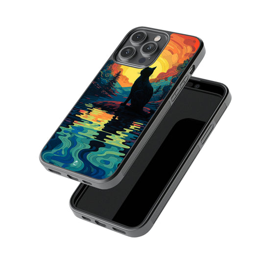 River with ginger Glossy Metal Case