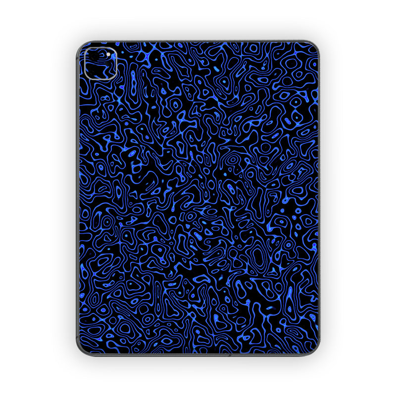 Fluid Blue Topograph Ipad Skin