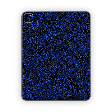 Fluid Blue Topograph Ipad Skin