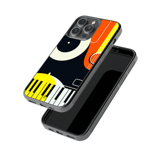 Aesthetic Music Art  Glossy Metal Case