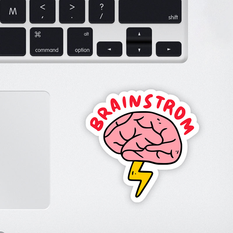 Brainstorm Laptop Sticker