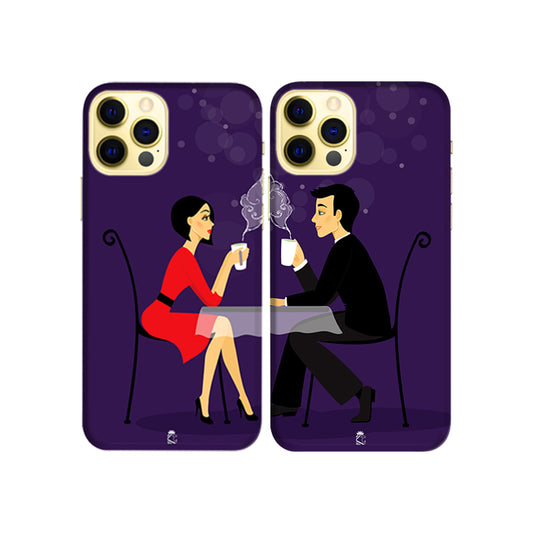Coffee Date Slim Hard Couple Phone Case