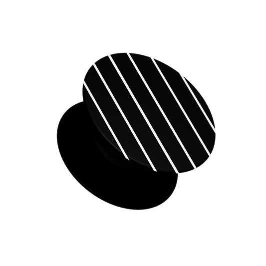 White Stripe Lines Pop Socket