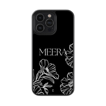 Customise Your Black and White Floral Phone Case