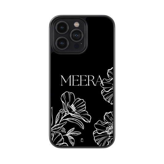 Customise Your Black and White Floral Phone Case